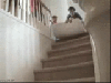 falling down the stairs