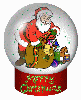 Santa Merry Christmas Snowglobe