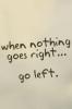 go left