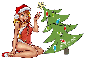 christmas sexy santa tree Argent