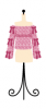 ribbon knit dress