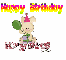 Birthday Bunny with birthstone text - Krystal