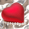 love heart silk pearls beat background