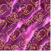 purple silk gold heart background