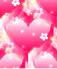  pink hearts  