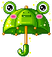 Kawaii Frog Umbrella