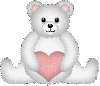 white bear with heart