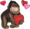 monkey with hearts