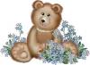 BEAR WITH FLOWERS