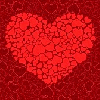 red beat heart love background