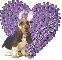 purple heart bassat dog Jessi
