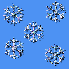 Glitter Snowflakes Background
