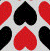 red and black heart love background