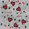 glitter red hearts love background