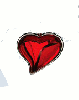 RUBY DIAMOND HEART