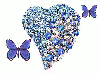 BLUE CRYSTAL HEART
