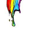 Drippy rainbow