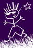 Purple Stick Man