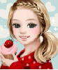 girl with cupcake