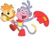 Dora boots monkey Cowboy