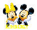 Mickey  & Minnie  With The Name Kimberly