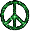 green peace sign