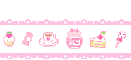 Pink candy border
