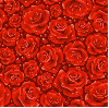 seamless glitter red roses love spring background