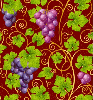 seamless glitter Grapes leaves spring background