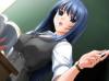 Anime Teacher With Blue Hair