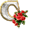 LETTER C WITH ROSES