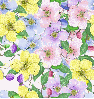 seamless glitter flowers easter spring background