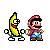 dancing banana and mario