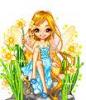 fairy with deffodils