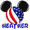 USA Mickey Head - Heather