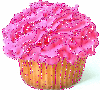 Glitter cupcake