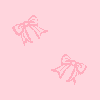 Kawaii Pink Bow Background.