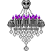 Goth chandelier