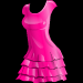 Clothes Colection: Hot Sequin Pink Dress