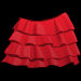 Clothes Colection: Red Ruffled Mini 