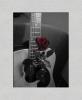 guitar with roses