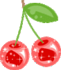cherry glitter graphic