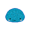 Blue Glitter Blob