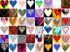 collage of hearts