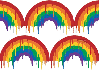 Dripping Rainbows Background