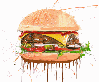 Grunge Hamburger