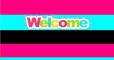  girly Welcome sign