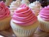 pink and white cupcake