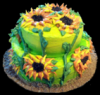 sunflower mini cake
