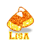 Candy Corn With The Name Lisa